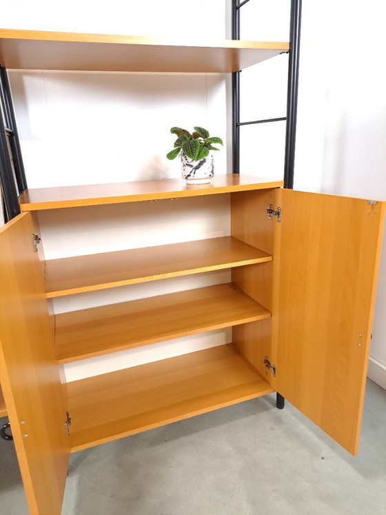 Image 1 of Ikea modular wall system Niklas with cabinets and shelves vintage