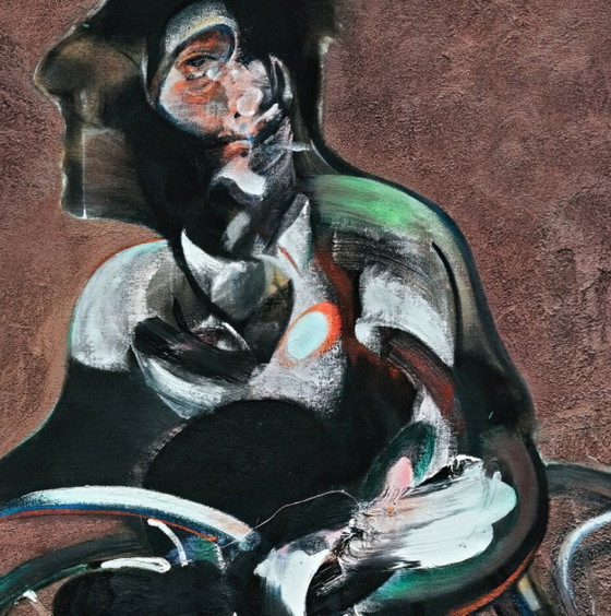 Image 1 of Francis Bacon - Ritratto di George Dyer in bicicletta 1966 - 70 × 100 cm
