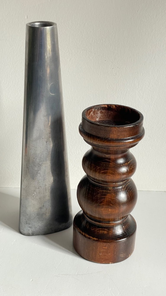 Image 1 of BOUGEOIRS Bois et Métal Ikea VINTAGE