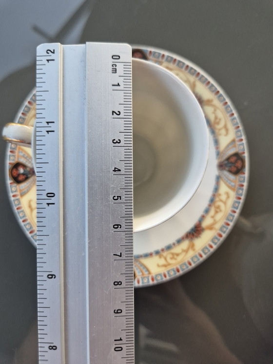 Image 1 of Set da caffè Art Deco Limoges - W.G. & Co - 1930 circa - Design orientalista - 25 pezzi