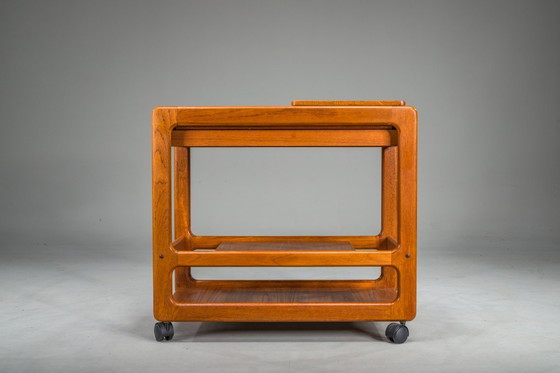 Image 1 of Carrello bar vintage in teak di Vildbjerg Møbelfabrik, Danimarca, anni '60