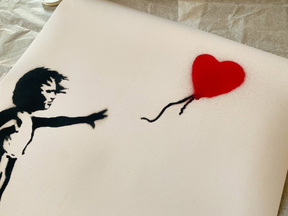 Image 1 of Mädchen mit Ballon – Banksy 2002 – Poster 50 × 70 cm