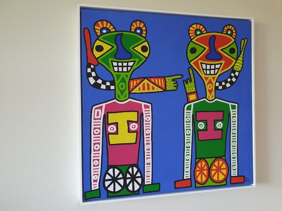 Image 1 of Schilderij van Ton Pret prachtige kleuren