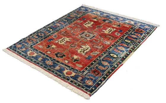 Image 1 of Originele handgeknoopte oude Kaukasische Azerbeidzjaanse kelim - 161 cm - 138 cm - Zeer Fijn