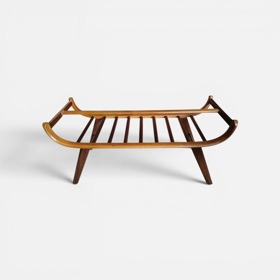 Image 1 of Tavolino vintage in teak, piano reversibile (Louis van Teeffelen?)