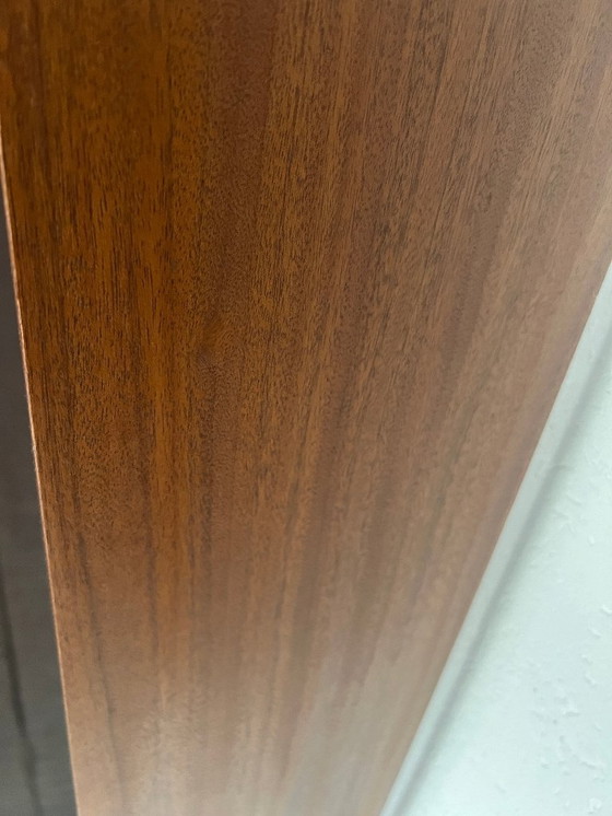 Image 1 of Kleines Mid Century String-Regal mit zwei Regalböden. Original 1960er Jahre String / Leiter - Regal im Stil von WHB, Nissen und 