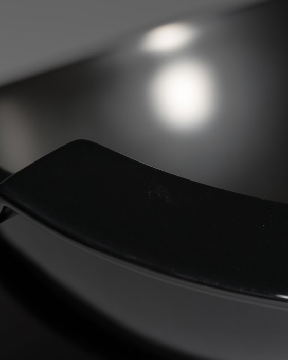 Image 1 of Cuenco posmodernista "Nautica" Porcelana Negra Jan van der Vaart Rosenthal años 90