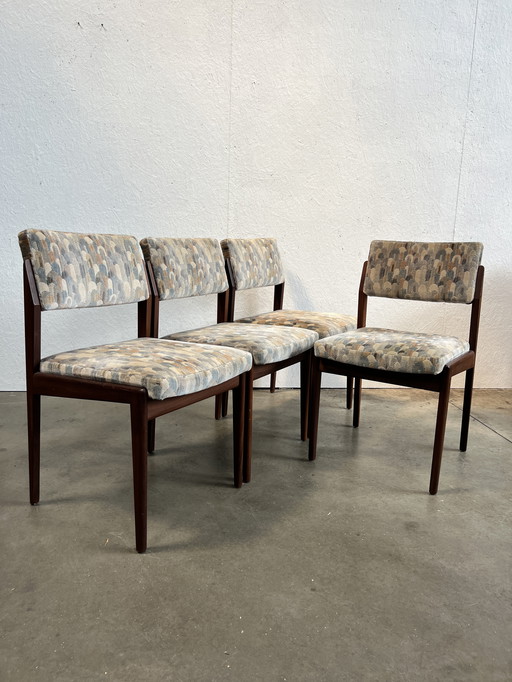 Vier Zeldzame Vintage Eetkamerstoelen, Model 641p, Rudolf Glatzel Voor Thonet