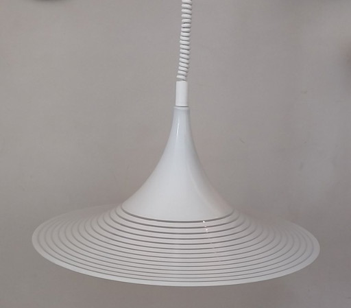 Lucite pendant lamp by Meblo Guzzini