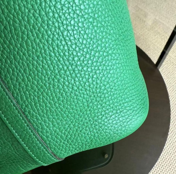 Image 1 of HERMES PICOTIN 22 - BAMBOU VERT VERTIGO CLEMENCE LEER GOUD HARDWARE