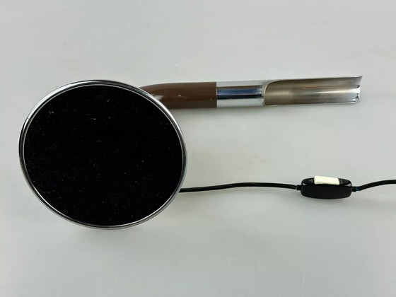 Image 1 of 60s 70s table lamp Ingo Maurer Gulp tube lamp chrome metal Space Age