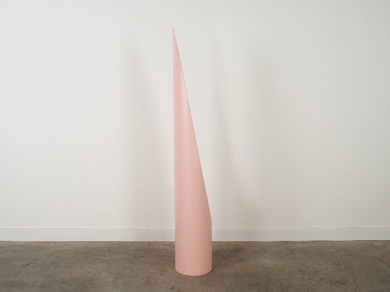Image 1 of Lipstick mirror, pink, Italian design, 1970s, designer: Rodolfo Bonetto