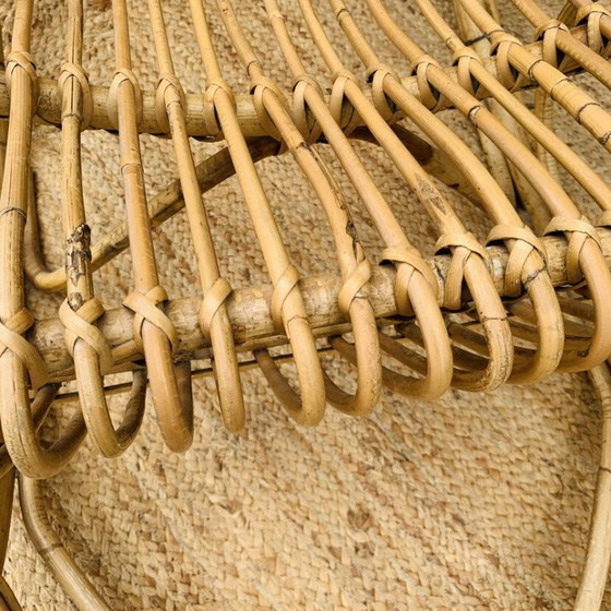 Image 1 of Coppia di sedie a dondolo in rattan di rohe noordwolde