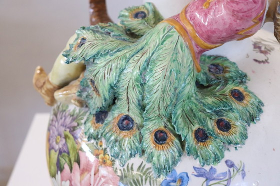 Image 1 of Majestic Ceramic Vase, Italy Early 20th Century