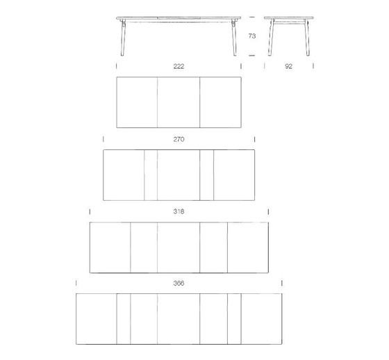 Image 1 of eettafel pp850 OnBoard,  design Thomas E. Alken voor PP Møbler