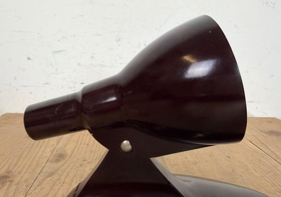 Image 1 of Applique vintage in bachelite marrone di metà secolo, anni '50