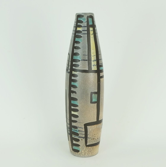 Image 1 of Elegant Mid Century Modern Marei Ceramic Vase Late 1950S Model 123 32