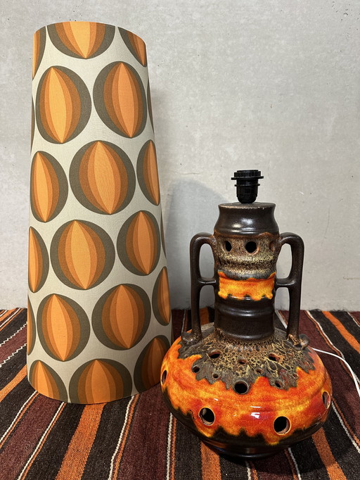 Vintage XL Fat Lava Vloerlamp - keramiek
