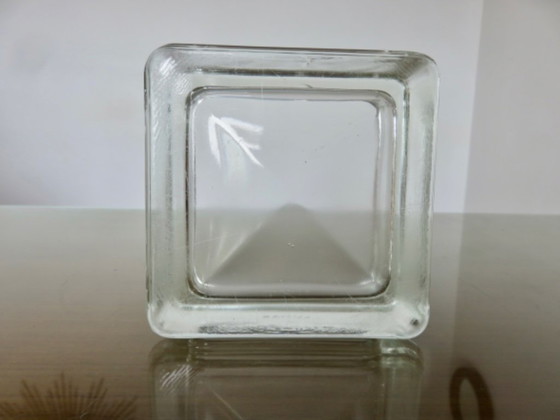 Bloque de vidrio, cenicero, bandeja para objetos pequeños, firmado LUMAX, años 40-50. – Objetos decorativos (photo 8 of 8)