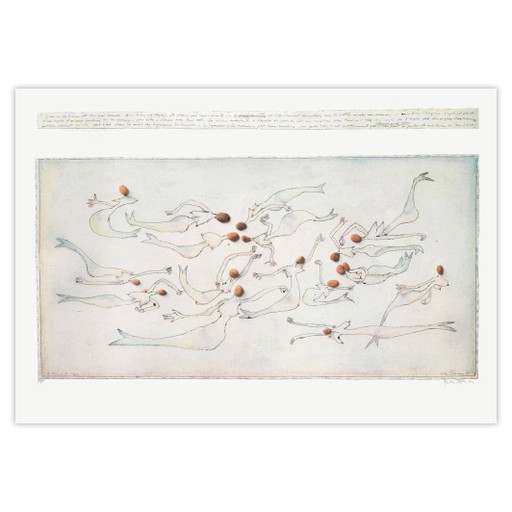 André FRANÇOIS Signed Screenprint L'Origine des Sirènes 1995 – lithos zeefdrukken, Paper (photo 2 of 5)