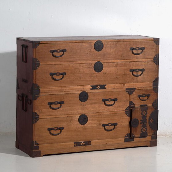 Antique Japanese Tansu - Meiji Period / Taishō (c. ) #28 – Chest of drawers, Iron (photo 5 of 40)