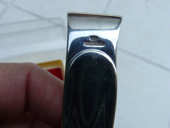 Image 1 of Pinze per zucchero o ghiaccio in argento, Christofle