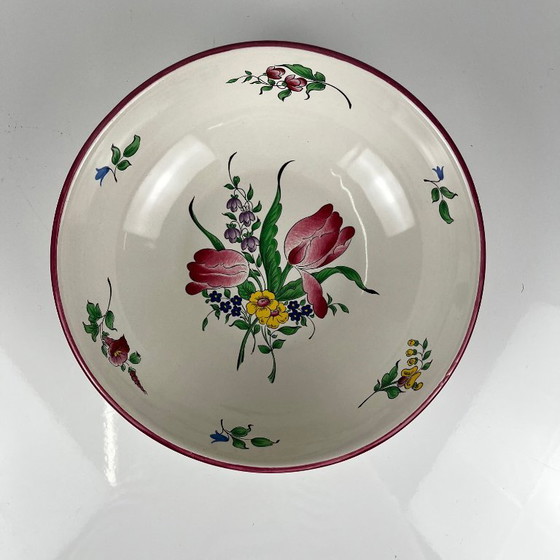 PM Salad Bowl, Réverbère Model by KG Lunéville, Tulip Pattern – Crockery, Ceramic (photo 3 of 5)