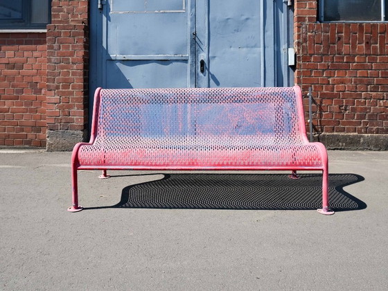 Vintage BLÅBRO – Panca da Esterno Vintage Rossa – Lettini prendisole, Metal (photo 5 of 8)