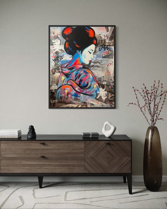 Image 1 of Silence Within - Pop art schilderij 103 x 83