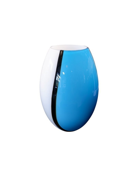 Vase en verre vintage dans le style Eglo Empori