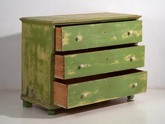 Antique green chest of drawers (c.1920) #12 (photo 23 of 40)