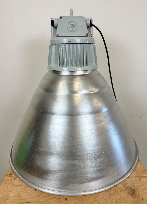 Image 1 of Large Industrial Aluminium Pendant Light from Elektrosvit, 1960s
