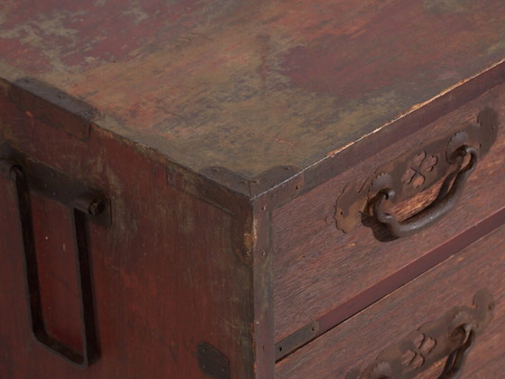 Antico cassettone giapponese da mercante (Choba-dansu) in legno Keyaki – Periodo Meiji-Taisho (c.1880–1920) (photo 16 of 40)