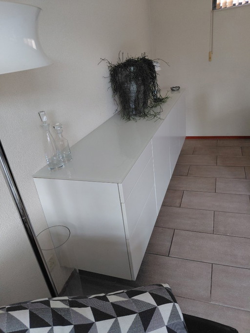 2 armarios de pared – wandkast, Glass, Wood