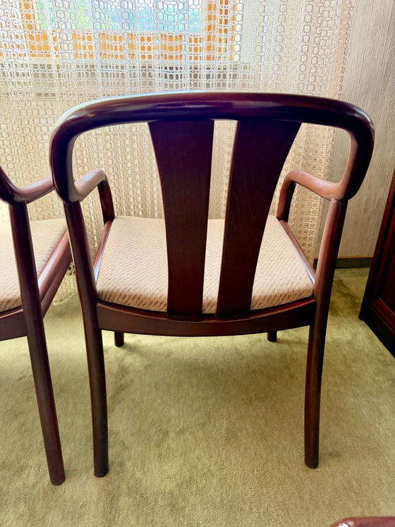 Image 1 of 6x "Asiana" chairs designed by Oswald J. Beck for Casala