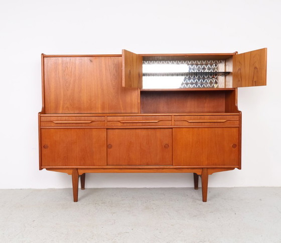 Image 1 of Vintage teak highboard, Denmark 1960s