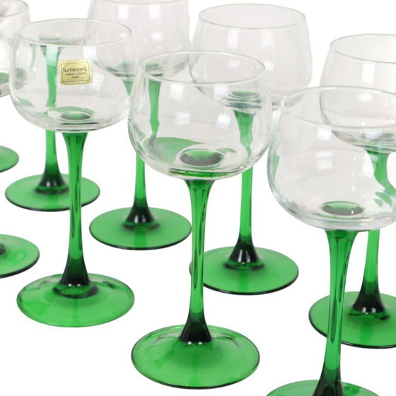 Image 1 of Set Van 14 Vintage Luminarc Wijnglazen