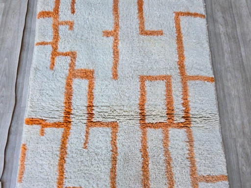 Tapis en laine fait main – coloris personnalisables  200cmx100cm