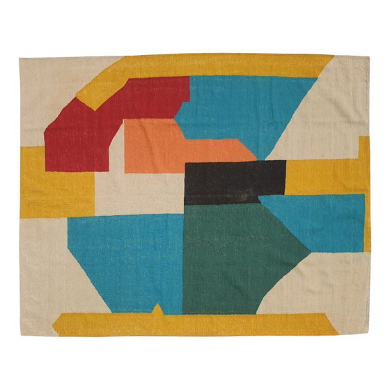 Kopie von Serge Poliakoff Tapisserie | Gouaches | Handgewebte Wolle auf Baumwolle | Flachgewebtes – Cotton (photo 3 of 12)