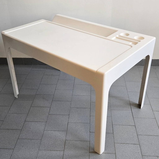 Vintage Ozoo bureau uit de jaren 60 in Space Age-stijl, ontworpen door Marc Berthier en gemaakt van glasvezel.