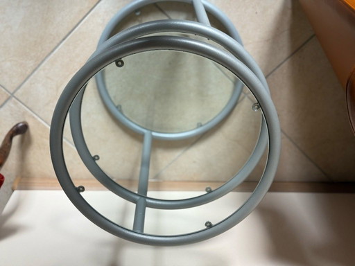 Unique vintage side table in space age style