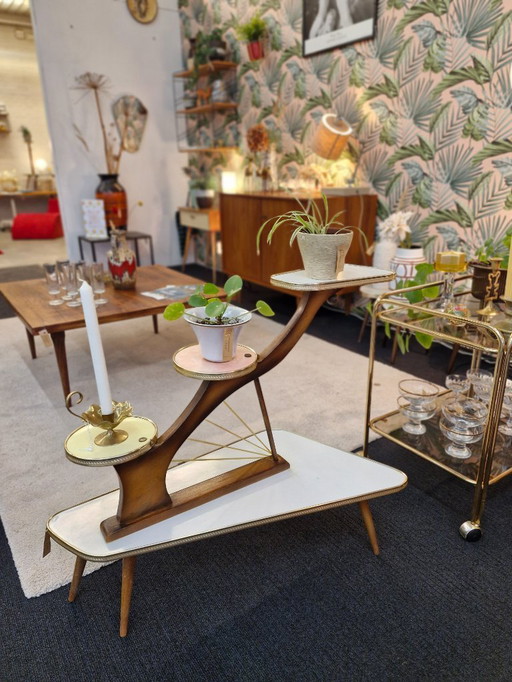 Vintage Plant Shelf 1950s/60s Pastel