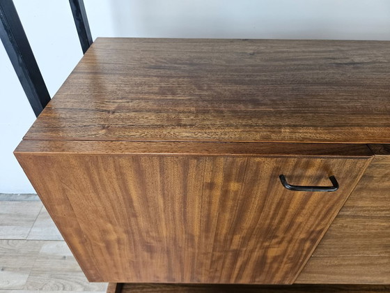 Image 1 of Anrichte aus Teakholz mit Eisenstruktur, 1960