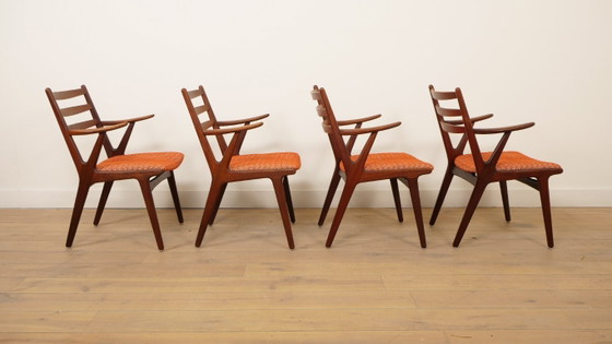 Image 1 of Set of 4 Danish teak dining chairs | 1960s
