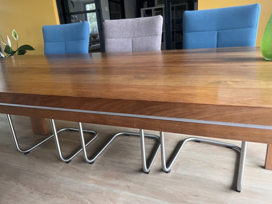 Image 1 of Eetkamer tafel met 6 stoelen 