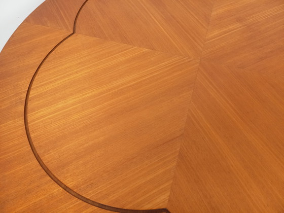Image 1 of Vintage 60's Round English Teak Coffee Table