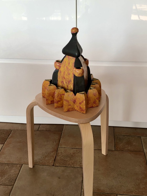 Image 1 of Vaso in ceramica d'arte "Tempio dei tulipani