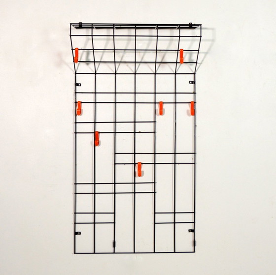 Image 1 of Wire Coat Rack by Karl Fichtel for Drahtwerke Erlau Vintage 1950s