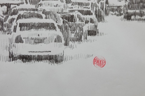 Litografia digitale firmata a mano, 42 x 92 cm – Litografie e stampe, Carta (photo 5 of 6)