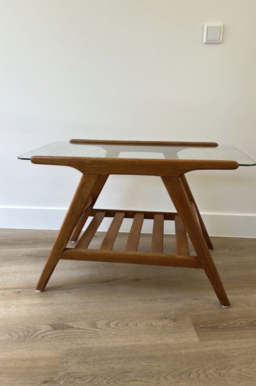 Cesare Lacca Salontafel – Wood, Glass
